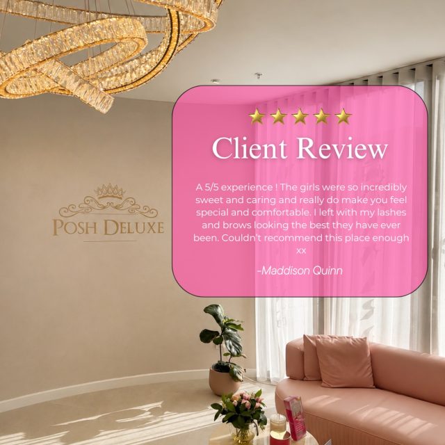 ✨ A review like this means everything to us. ✨
At Posh Deluxe, we never want our clients to feel like “just another appointment.”
From the moment you walk through our doors, our goal is to make you feel welcomed, comfortable, cared for, and beautiful. 🤍
Every lash set, brow makeover, conversation, laugh, and little detail inside our salon was created to give you an experience — not just a service.
Thank you so much Maddison for trusting us with your lashes and brows. Reviews like this remind us why we love what we do every single day. 🥹✨
If you’ve visited us before, we’d absolutely love to hear about your experience too. Your support means the world to our small team. 🙏🤍
#PoshDeluxeSalon #PerthLashes #PerthBrows #MountPleasant #LashExtensionsPerth