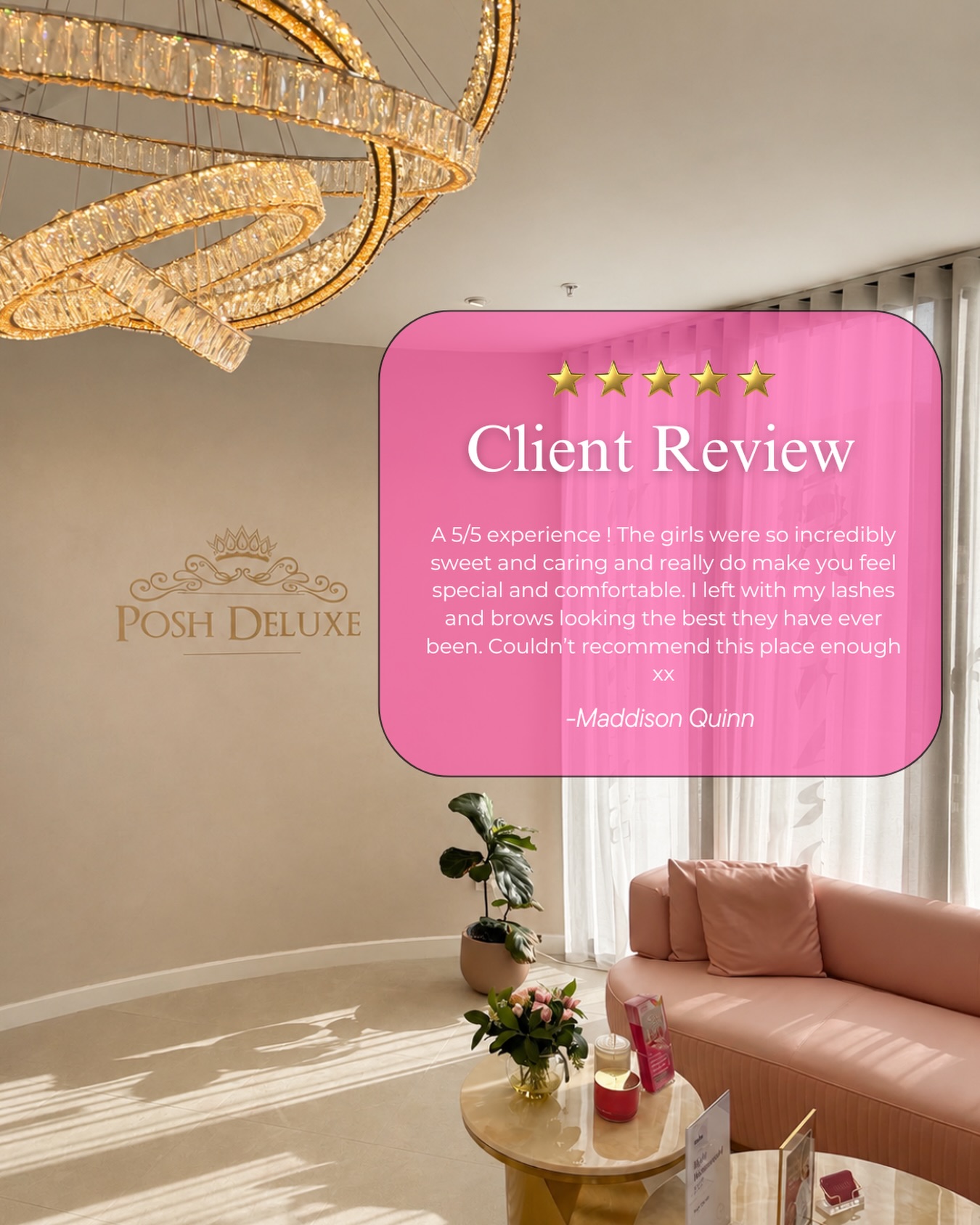 ✨ A review like this means everything to us. ✨
At Posh Deluxe, we never want our clients to feel like “just another appointment.”
From the moment you walk through our doors, our goal is to make you feel welcomed, comfortable, cared for, and beautiful. 🤍
Every lash set, brow makeover, conversation, laugh, and little detail inside our salon was created to give you an experience — not just a service.
Thank you so much Maddison for trusting us with your lashes and brows. Reviews like this remind us why we love what we do every single day. 🥹✨
If you’ve visited us before, we’d absolutely love to hear about your experience too. Your support means the world to our small team. 🙏🤍
#PoshDeluxeSalon #PerthLashes #PerthBrows #MountPleasant #LashExtensionsPerth