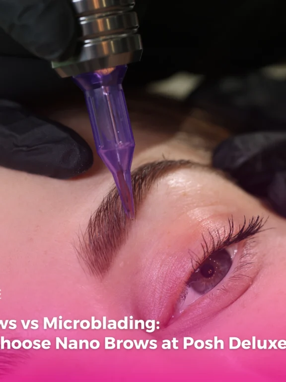 Nano Brows vs Microblading: Why We Choose Nano Brows at Posh Deluxe Salon